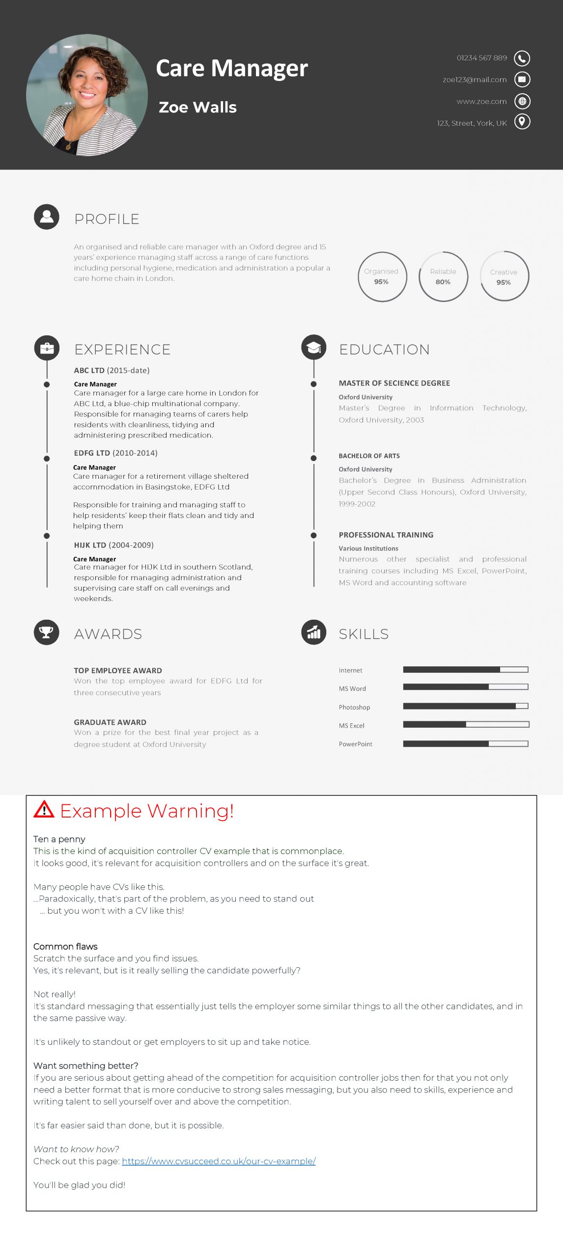 Care Manager CV Example Image Succeed   Care Manager Resume Example Scaled 